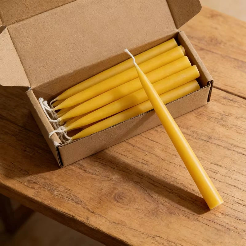 6/12Pack Beeswax Honey Candles for Ritual Tealight Candles Church Prayer Religous Prayer Candles Wholesale Decor Party Birthday