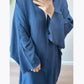 Similar Cotton Linen Batwing Kimono Abaya Dubai Islam Muslim Dress For Women Kebaya Kaftan Robe Musulmane Caftan Marocain Femme