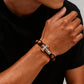 Crucifix Cross Beaded Bracelets for Men, Brown Wooden Bead Adjustable Woven Rosary Wristband,Religous Jewelry