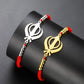 Lucktune Khanda Sikh Faith Bracelet for Women Men Stainless Steel Vintage Indian Sword Lucky Bracelet Spiritual Jewelry Gift