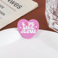 Love Likes Jesus Enamel Pin Pink Heart Christian Quotes Metal Brooch Lapel Backpack Badge Jewelry Accessories Gift for Friends