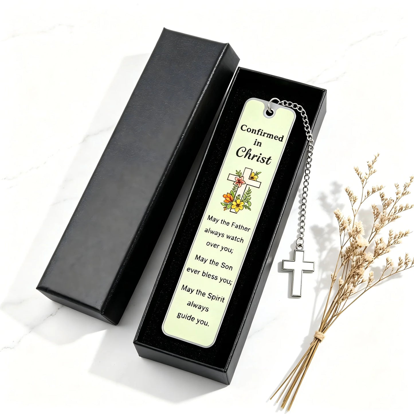 Cross Metal Bookmark | Religious Bible Page Marker Christian Confirmation Gift With Gift Box