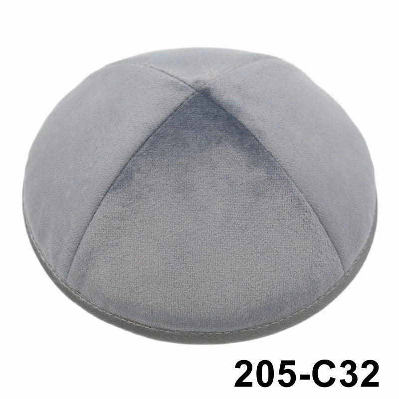 GIU 19cm Jewish Velvet Kippah Kippot Kipa Caps Skullies Beanies Yarmulke Kipot Dome For Wedding And Events