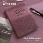 No Anxiety Pleated Leather Face Book A6 Blank Thickened Pocket Notebook Stamp Collection Diary Travel Stamp Book