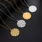 LIKGREAT Sri Yantra Mandala Pendant Necklace India Chakra  Meditation Spiritual Jewelry Stainless Steel Sacred Magic Talisman