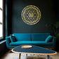 Sacred Yantra Mandala Metal Wall Sculpture | Divine Geometry Circular Decor | Halloween & Christmas Gift