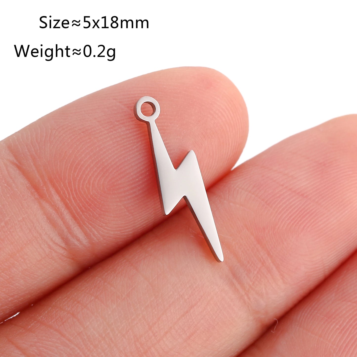 5PCS/Lot Celestial Mini Star Charms Stainless Steel Pentagram/Astral/Meteor/Moon Pendant DIY for Earring Bracelet Jewelry Making