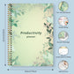 B5 Productivity Planner, Daily and Weekly Organizer with Priorities,To-Do List,Schedule,Floral Cover Journal for Time Management