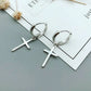925 Sterling Silver Cross Earrings For Women Trendy Earring Jewelry Prevent Allergy Party Accessories Gift