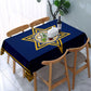 Happy Passover Rectangle Tablecloth Holiday Party Decor Jewish Pesach Seder Plate Star of David Table Cloth Passover Decorations