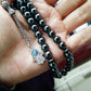 100% Natural 33 hematite Fatima/Hamsa jewelry Muslim rosary prayer beads Tasbih tesbih Allah Masbaha Misbaha sibha subha