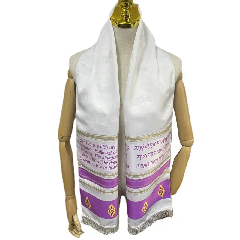 Wholesale 165*36cm Fire Print Tallit Prayer Shawl Israel Praying Scarfs Priez Wraps Jewish for men women priest