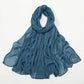 New Crinkle Rayon Hijab For Women Muslim Scarf Long Shawls Solid Islamic Turban Headband Heascarf Wraps Ramandan Headband