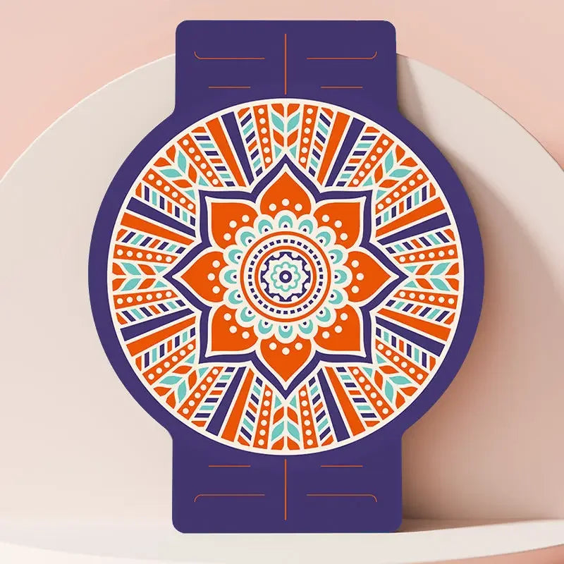 Round Large Non-slip Yoga Mat Deerskin Velvet Rubber Meditation Mat Professional Non-slip Yoga Mat