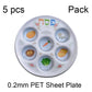 Jewish 6-Section Passover Seder Plate - Kosher, Melamine/Plastic/Silicone/Disposable Paper, with Food Labels & Elegant Designs