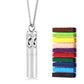 Twelve Constellations Aromatherapy Essential Oil Pendant Lockets Perfume Storage Diffuser Necklace 316L Stainless Steel Jewelry