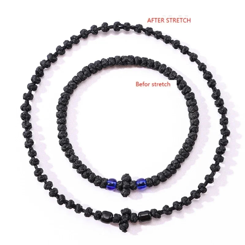 Adjustable Greek Orthodox Prayer Rope Bracelet Christian Religious Handchain Fine Craftsmanship Jewelry for Believers