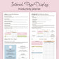 B5 Productivity Planner, Daily and Weekly Organizer with Priorities,To-Do List,Schedule,Floral Cover Journal for Time Management