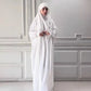 Eid Muslim Abaya Women Dresses Modest One Piece Long Robe Headscarf Jalabiya Ramadan Morocco Dubai Abayas Kaftan Islam Vestidos