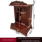 Standing Cabinet with Buddhist Nativity, Solid Wood, God of Wealth