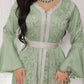 India Turkey Muslim Abaya Dresses Women Elegant Diamond Wedding Evening Party Dress Lace Belted  Abaya Morocco Caftan Robe