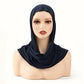 Hot Selling Ins Soft Jersey Instant Hijab Scarf for Women Muslim Solid Color Ready to Wear Hijab  Sport Underscarf Headwraps