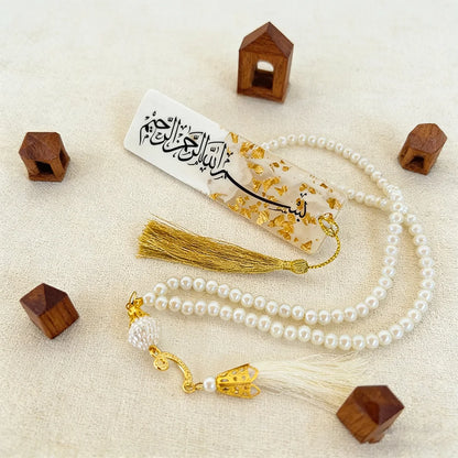 Epoxy Bookmark Gift Custom Box Muslim Iftar Party Favor Ramadan Islamic Quran Bookmark Hajj Umrah Khatmul Quran Aqeeqah