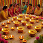 AB41-LED Diwali Diya Water Sensor Lights 24 Pcs, Waterproof Flameless Tea Lights For Home, Temple, Pooja, Return Gifts