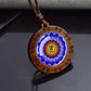 7Chakra Symbol Necklace Yoga Meditation Glass Dome Vintage Wooden Pendant Rope Chains Necklace Women Men Indian Buddhism Jewelry