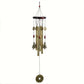 Lucky Wealth Attracting Bronze Wind Chimes Real Wood Metal Ancient Copper Home Decorative Courtyard Decor Cross-Border Sales