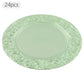 Plates Set Round Plates Reusable Plates Charger Plates 24 Packed Western Dim Sum Plates Silver Green Gold Black