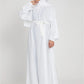 Hot Selle Simple Style Moroccan Dresses Kaftan Turkey Solid Color Gulf Abayas Islamic Women Long Dress Muslim Saudi Robe Ramadan
