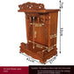 Standing Cabinet with Buddhist Nativity, Solid Wood, God of Wealth