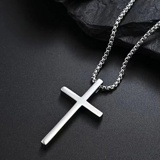 2025 New Religion Christian Simple Necklace for Women Men Virgin Mary Jesus Cross Pendant Chains Fashion Jewelry Length 60/70CM