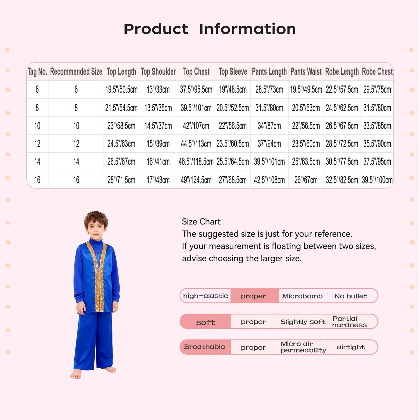 Boys Girls Church Choir Worship Praise Dance Outfit Long Sleeve Top+Robe+Pants Halloween Christian Pastor Priest Cosplay Costume