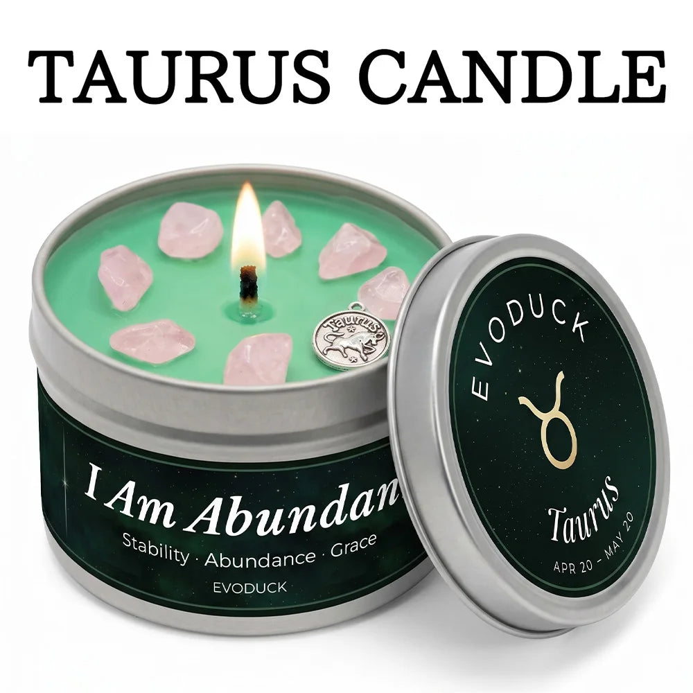 Scorpio Zodiac Scented Candle, Sandalwood Myrrh, Astrology Aromatherapy Candle in Tin, Home Fragrance Decor Birthday Gift, 3oz