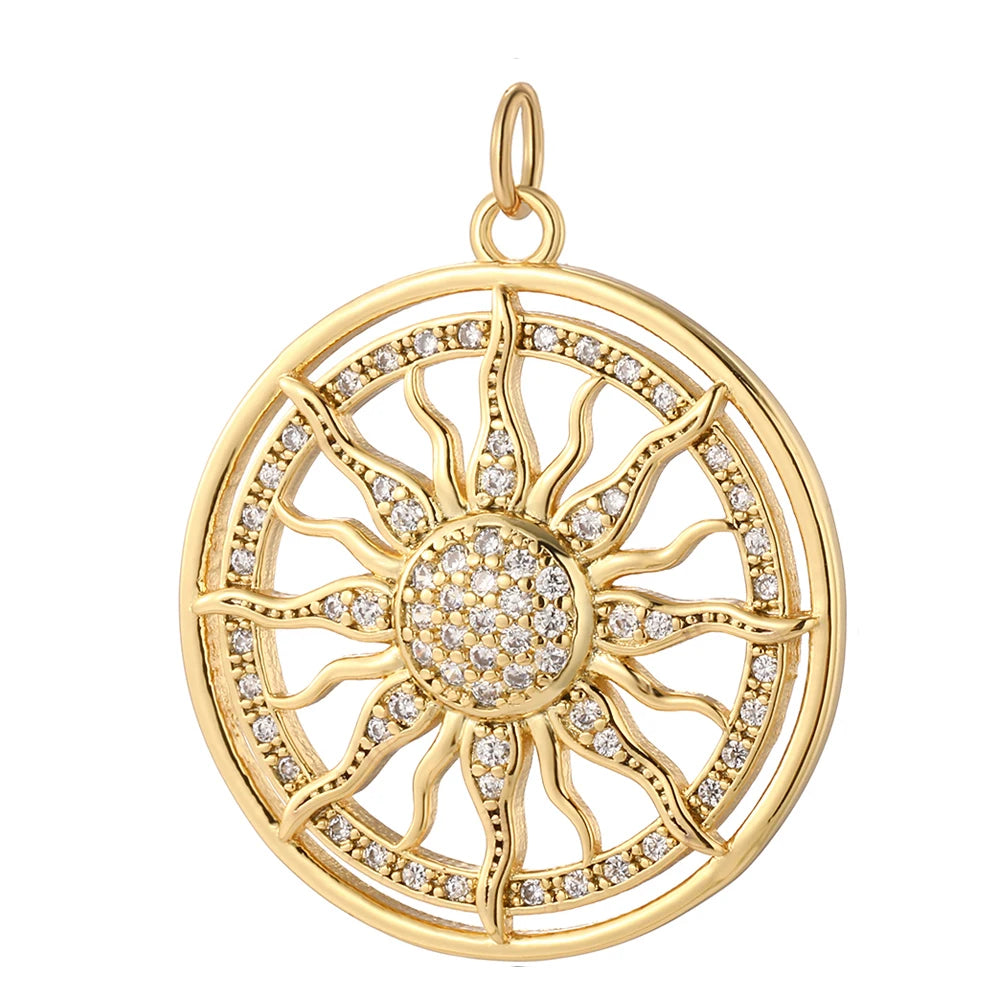 Bohemian Star Sun Moon Charms for Jewelry Making Cute Enamel Planet Gold Color Diy Earrings Necklace Bracelet High Quality