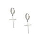 925 Sterling Silver Cross Earrings For Women Trendy Earring Jewelry Prevent Allergy Party Accessories Gift
