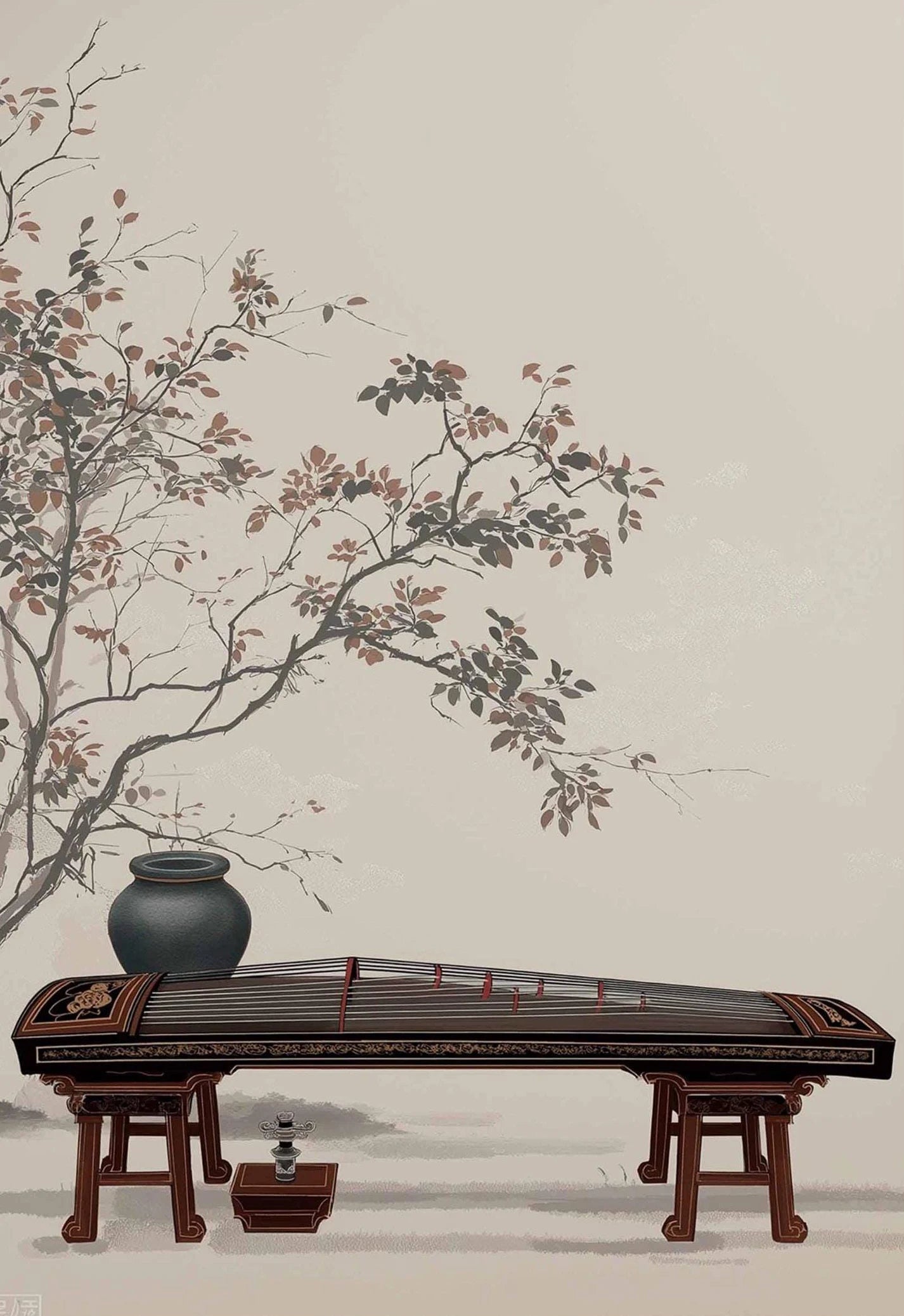 Modern Minimalist Chinese Style Zen Fishing Natural Scenery Poster Canvas Paintings Wall Art Pictures Office Home Decor