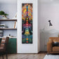 Bohemian Chakra Meditation Vertical Tapestry Colorful Mandala Rainbow Tapestry Wall Hanging For Living Room Aesthetic Tapestry