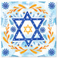 Happy Hanukkah Party Disposable Tableware Sets Paper Plates Cups Napkins Party Dinnerware Decor