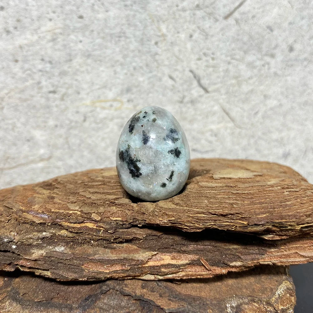 EG1-7 Mini Natural Stone Egg, Small Polished Egg Shaped Stone for Meditation Stress Relief Fidget Palm Desk Decor Gift