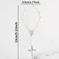 10-100pcs Mini Rosaries Memories for Baptism Catholic Communion Cross Mini Rosary Bracelet Bead for Baptism Favors Christening