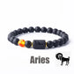 Zodiac Sign Bracelet Homme 12 Constellation Bangles Men Gemini Virgo Leo Libra Bracelet Women Friendship Gift Bracelet on Hand