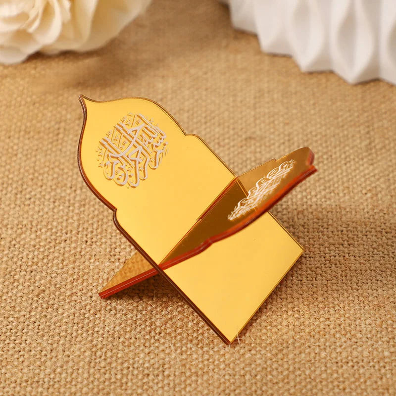 5Pcs Ramadan Acrylic Date Stands Eid Al-Adha Food Dessert Mini Tray Holder Muslim Islamic Party Home Table Decoration Supplies
