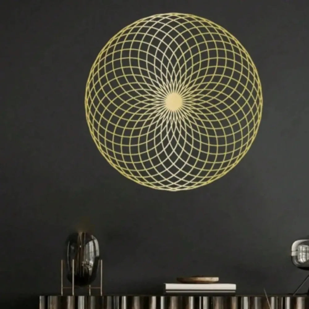 Sacred Geometry Wall Art Yantra Mandala Metal Sculpture Zen Home Decor Spiritual Meditation Gift