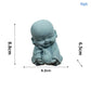 ✔Embracing Animal Monk Statue,Sandstone Finish Zen Baby Buddha Figurine,Mini Spiritual Decor for Home,Office & Garden