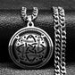 Viking Witch Celtic Knot Pendant Necklace Stainless Steel Men Chain Odin Gothic Necklace Protection Amulet Jewelry nudo de bruja
