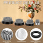 4 Pcs Stainless Flower Frog Pin Holder 4 Sizes Flower Arrangement Pins Holder Round Flo-wer Fixed Tools Ikebana Stem Holders For