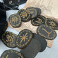 Mystic Witch Runes Set 13pcs Wooden Rune Stones with Symbols Altar Divination Tools Norse Viking Letters Healing Meditation Kit
